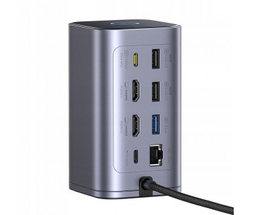 Stacja dokująca HUB Baseus NU1 Air Spacemate 12w1 USB-C / 2x HDMI 2x USB-C 2x USB-A RJ45 SD microSD