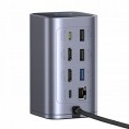 Stacja dokująca HUB Baseus NU1 Air Spacemate 12w1 USB-C / 2x HDMI 2x USB-C 2x USB-A RJ45 SD microSD