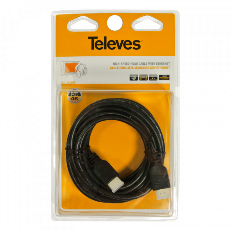 Kabel HDMI 2.0 Televes ref. 494501 1,5m 4K
