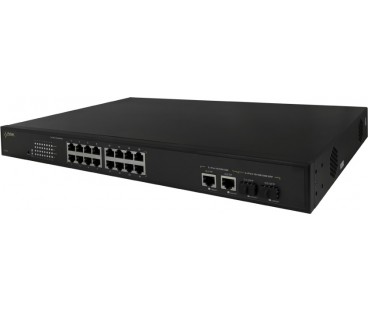 SWITCH POE PULSAR SF116 16-PORTÓW (16xPoE + 2xUPLINK/2xSFP UPLINK)