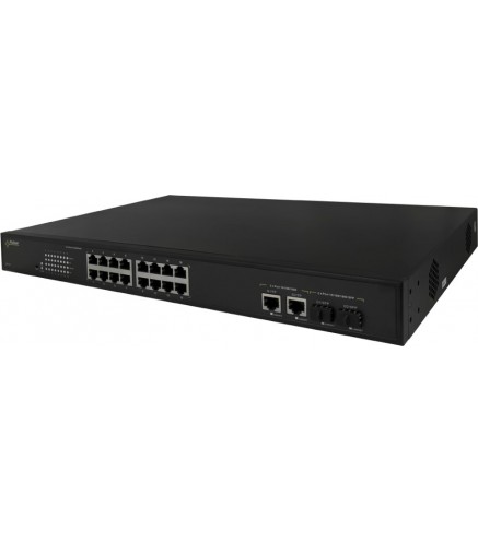 SWITCH POE PULSAR SF116 16-PORTÓW (16xPoE + 2xUPLINK/2xSFP UPLINK)