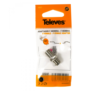 Przejściówka "F"  Televes żeńskie - żeńskie (beczka) ref. 4173