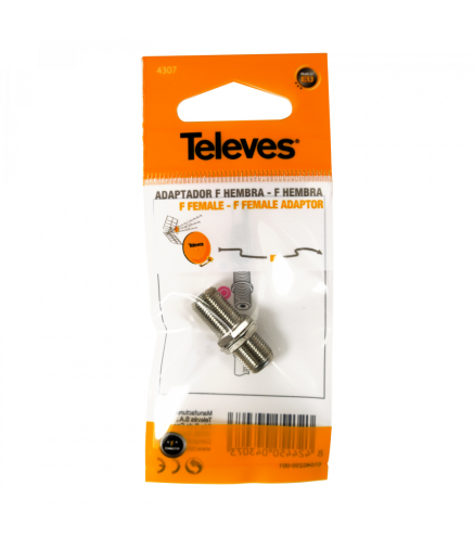 Przejściówka "F"  Televes żeńskie - żeńskie (beczka) ref. 4173