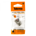 Przejściówka "F"  Televes żeńskie - żeńskie (beczka) ref. 4173