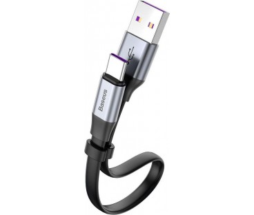 Baseus Simple płaski kabel przewód USB / USB Typ C SuperCharge 5A 40W Quick Charge 3.0 QC 3.0 23cm