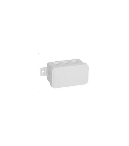 Puszka natynkowa pusta 8 wlotów VIPLAST V8 klik BIAŁA IP54 80x45x41mm 038-01