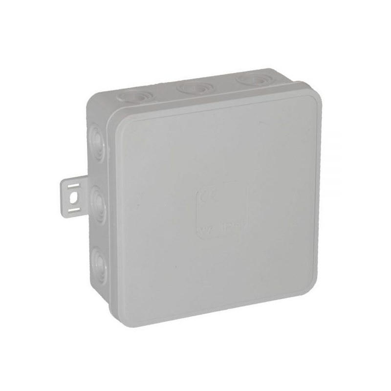 Puszka natynkowa pusta 12 wlotów VIPLAST V7 klik BIAŁA IP54 100x100x41mm 037-01