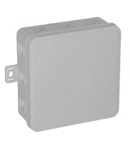Puszka natynkowa pusta 12 wlotów VIPLAST V7 klik BIAŁA IP54 100x100x41mm 037-01