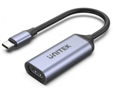 Unitek Adapter USB-C na HDMI 2.1 (8K 60Hz) szary 15cm V1416B