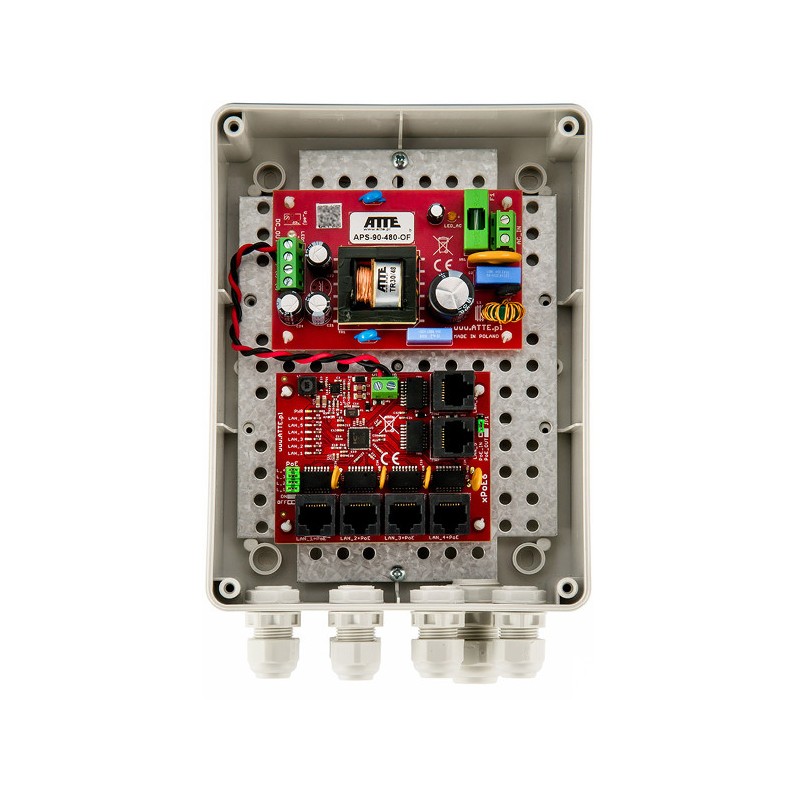 SWITCH 5-PORTOWY POE ATTE IP-5-11-M2