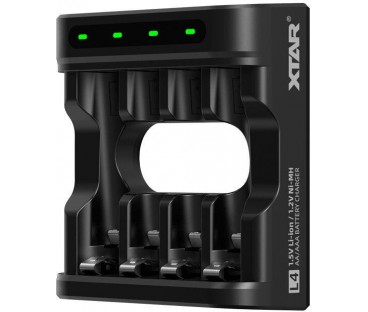 Ładowarka do akumulatorów R03 / AAA oraz R6 / AA Li-ion 1,5V / NiMH Xtar L4