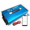 PRZETWORNICA NAPIĘCIA INWERTER EUROPOWER 24V DC / 230V AC 2000W / 4000W CZYSTY SINUS BLUETOOTH