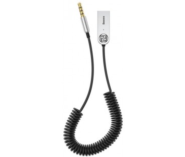 Baseus BA01 odbiornik dźwięku Bluetooth 5.0 kabel adapter audio AUX jack czarny (CABA01-01)