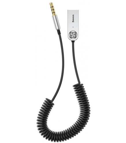 Baseus BA01 odbiornik dźwięku Bluetooth 5.0 kabel adapter audio AUX jack czarny (CABA01-01)