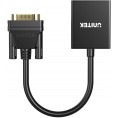 Unitek Adapter VGA na HDMI FullHD czarny 15cm