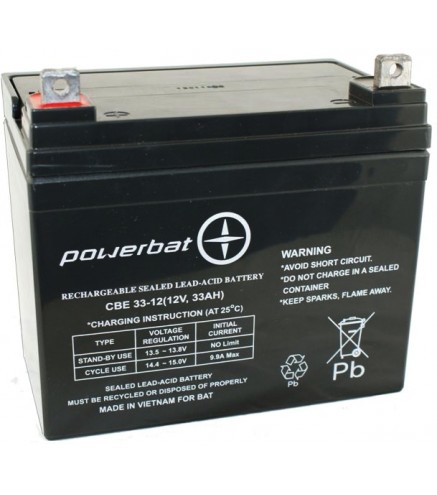 Akumulator PowerBat AGM 12V 33Ah