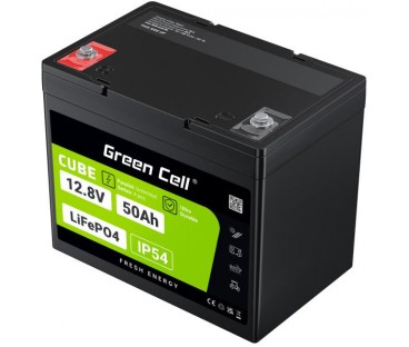 AKUMULATOR LITOWO-ŻELAZOWO-FOSFORANOWY LiFePO4 Green Cell Cube 12.8V 50Ah LFPGC12V50AH