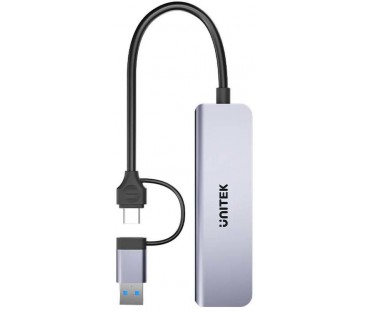 Unitek Hub 5w1 USB-A/C 5 Gbps z czytnikiem kart SD i micro SD