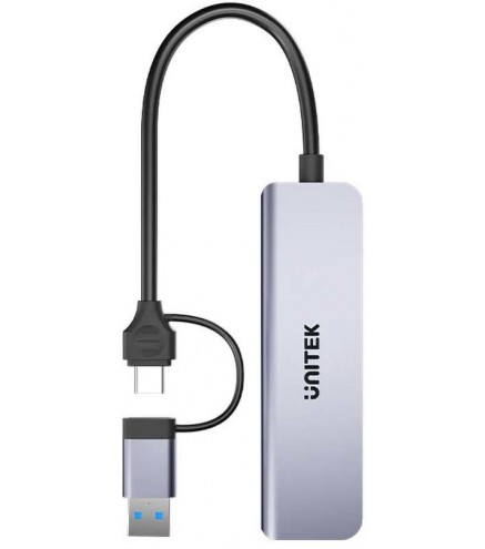 Unitek Hub 5w1 USB-A/C 5 Gbps z czytnikiem kart SD i micro SD