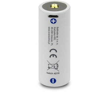 Akumulator 26650 Li-Ion 3,7V everActive 5200mAh micro USB (1 szt.) z zabezpieczeniem