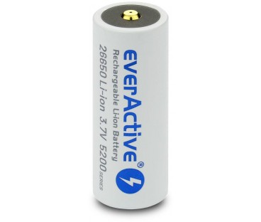 Akumulator 26650 Li-Ion 3,7V everActive 5200mAh micro USB (1 szt.) z zabezpieczeniem