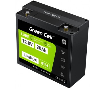 AKUMULATOR LITOWO-ŻELAZOWO-FOSFORANOWY LiFePO4 Green Cell Cube 12.8V 20Ah LFPGC12V20AH