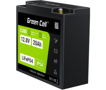 AKUMULATOR LITOWO-ŻELAZOWO-FOSFORANOWY LiFePO4 Green Cell Cube 12.8V 20Ah LFPGC12V20AH
