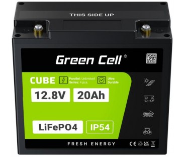 AKUMULATOR LITOWO-ŻELAZOWO-FOSFORANOWY LiFePO4 Green Cell Cube 12.8V 20Ah LFPGC12V20AH