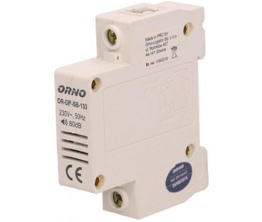 DZWONEK PRZEWODOWY ORNO NA SZYNE DIN-1 MODUŁ OR-DP-SB-133