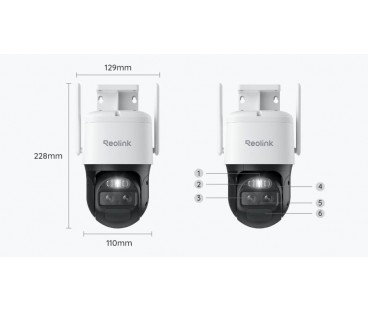 Kamera IP Reolink Trackmix B770 akumulatorowa (4MP+4MP) 8MP Wi-Fi