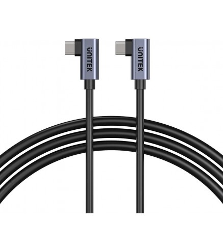 Unitek kabel USB-C do USB-C PD 100W podwójny 90 stopni, 0,5m