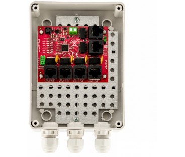 SWITCH 6-PORTOWY POE ATTE xPoE-6-11-S2 (zewnętrzny)
