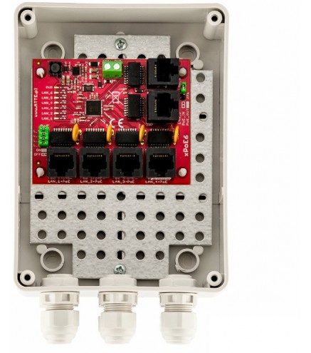 SWITCH 6-PORTOWY POE ATTE xPoE-6-11-S2 (zewnętrzny)