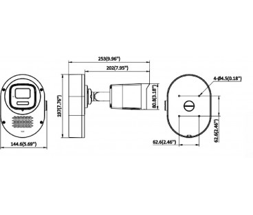 Kamera IP Hikvision DS-2CD1T67G3-LIUF/LSL(2.8mm)(O-STD)