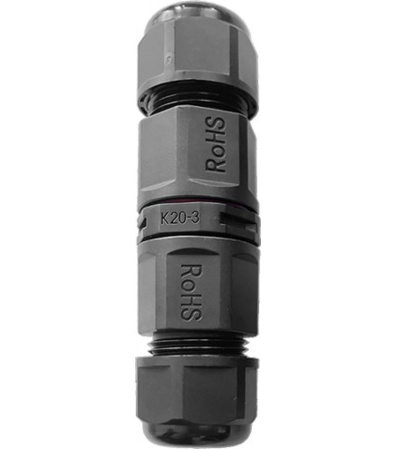 Konektor Mufa kablowa prosta z szybkozłączką IP68, 3x4mm2, 400V/20A OR-AE-13620