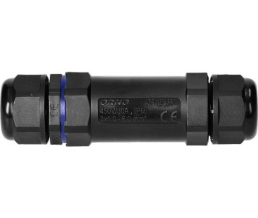 Konektor Mufa kablowa prosta IP68, M25, 3x6mm², 450V/30A OR-AE-13603