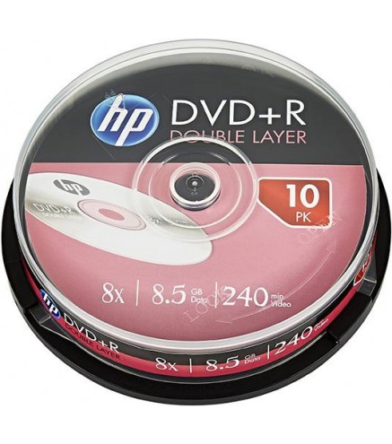 Płyty DVD+R DL Verbatim HP cake box (10szt)