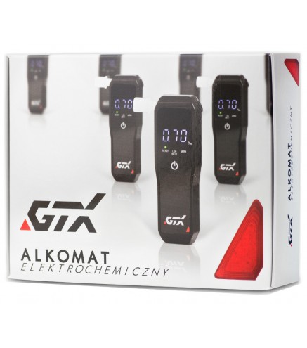 Alkomat Elektrochemiczny GTX +10 ustników gratis 12mc kalibracji.