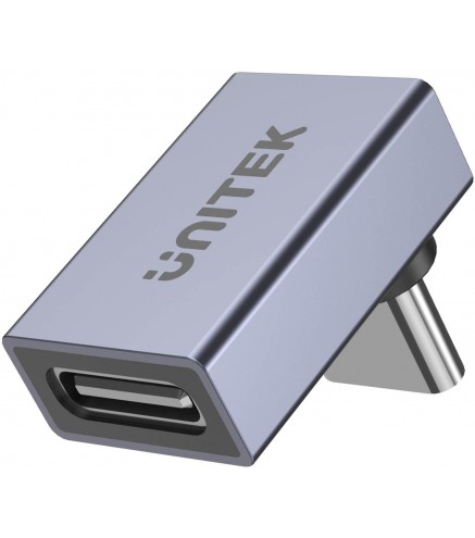 Unitek Adapter USB-C na USB-C kątowy 40Gbps 240W