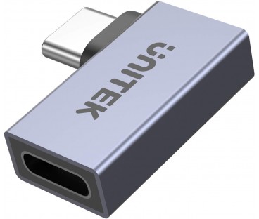 Unitek Adapter USB-C na USB-C kątowy płaski