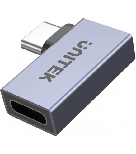 Unitek Adapter USB-C na USB-C kątowy płaski
