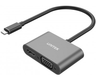 Unitek Adapter USB-C na HDMI 4K i VGA FullHD