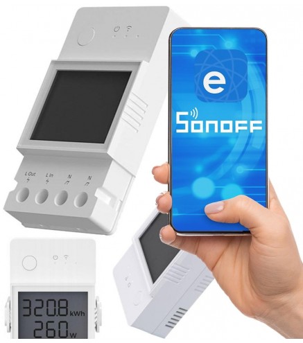 SONOFF POW Elite | POWR320D | Przekaźnik Wifi z funkcją pomiaru zużycia prądu i mocy