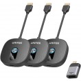 Unitek Bezprzewodowy transmiter HDMI 1080p, 1 nadajnik + 2 odbiorniki, czarny