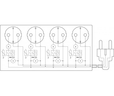 Shelly Power Strip 4 Gen4 Czarna