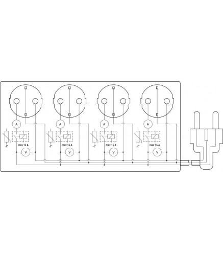 Shelly Power Strip 4 Gen4 Czarna