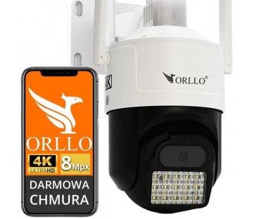 Kamera IP ORLLO Z17 Ultra 4K zewnętrzna obrotowa GSM na kartę SIM
