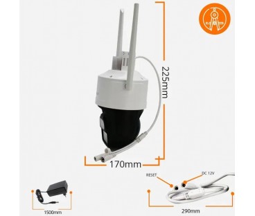 Kamera IP ORLLO Z17 Ultra 4K zewnętrzna obrotowa GSM na kartę SIM