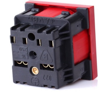 Gniazdo 1M elektryczne pojedyncze + blokada