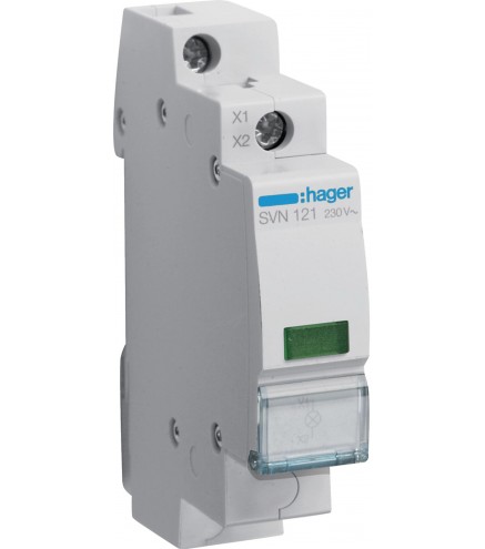 Lampka sygnalizacyjna, 230V AC, Zielony LED HAGER SVN121